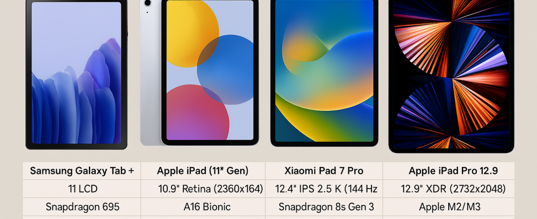 Las mejores tablets de 2025 en Mercado Libre: económicas, gama media y premium